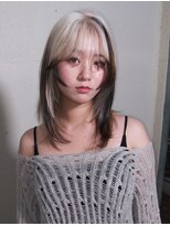 ユルクメゾンシティ 名古屋(JURK MAISON CITY) natsu ミディアム 三毛猫カラー ローライト