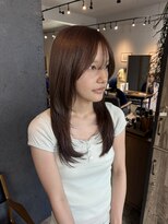 ヘアーループセラデザインワークス(Hair ruup Sela design works) オリーブベージュ×レイヤーカット