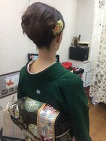 美容室あーるびーる 花水木 卒入学ヘアアレンジ