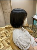 秋の平行ボブ