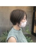 お客様スナップ　　ミニマムショート／キャラメルベージュ