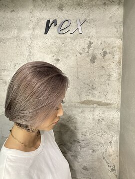 レックス 中野(rex) Aラインボブ/切りっぱなし/テラコッタ