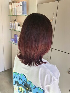 エイト 沖縄豊崎店(EIGHT toyosaki) 【EIGHT 豊崎】お客様スタイル_［カシスレッドカラー］