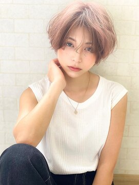 アグ ヘアー デン 新潟江南区店(Agu hair den) 《Agu hair》おしゃ感☆くせ毛風愛されショート