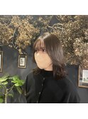 くびれボブグレージュ#ブラウンベージュ#山科#ボブカット