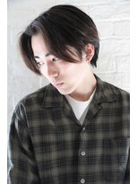 表参道メンズカットメンズパーマ簡単セットセンターパート吉田3