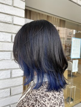 オーガニックエコ 川越(organic+eco) ミディアムウルフ×インナーカラー