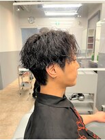 ノイセル 西本町(Noisyle)&nbsp;guest snap　前下がりセンターパート×ツイストスパイラルパーマ