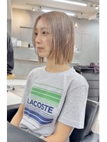 ヴェイン 渋谷(vain)&nbsp;ホワイトベージュ/レイヤーボブ/前髪なしボブ