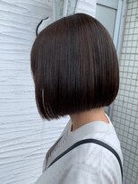 ヘアーエポック(hair epoque) 髪質改善カラーボブ黒髪ダークブラウン