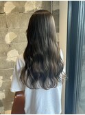 【soie岡村】アッシュベージュ/ロングヘア