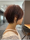大人ラフウェーブ20代30代40代ボブブラウンスウィングショート