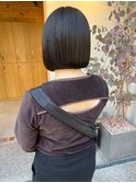 切りっぱなし/パツっとボブ/ミニボブ