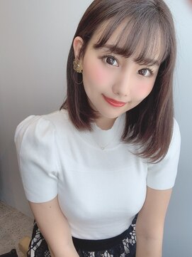 ミラレスカ 栄(MIRA RESCA) ミラレスカ 透明感のある切りっぱなしボブbyウラタニ