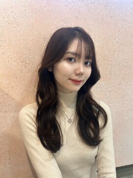 ルームバイシー 新宿(Loom. by Sea) 韓国風前髪×レイヤーカット【髪質改善/新宿/レイヤーカット】