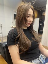 ヌープヘアーアイス(NUUP.hair ici)&nbsp;大人可愛いミルクティーベージュブリーチなし