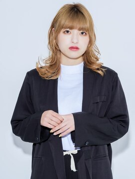 デイジー インデックスヘア 大島店(DAISY index hair) ★レイヤーカットデザインカラーオリーブベージュウェットヘア