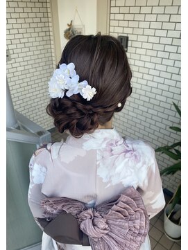 フェリーチェ(Felice) アップヘア　サイドアップ　浴衣ヘア　編み込み