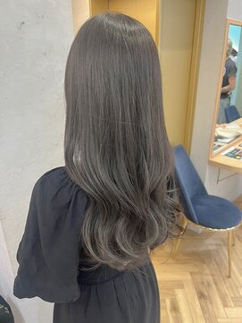 ロンドプランタン 恵比寿(Lond Printemps) ブリーチなしダブルカラー透明感グレージュ【中居】