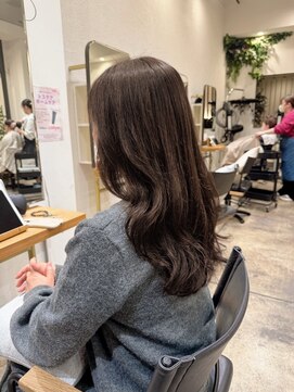 パプス ド コワフュール 甲南山手店(Pap's de coiffeur) マロンベージュ/韓国風巻き/20代30代40代50代
