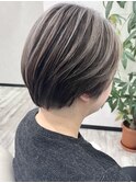 アンブレラカラーショートヘアグレージュ堺東20代30代40代