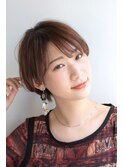 30代40代50代大人ショート耳かけ丸みくびれ小顔