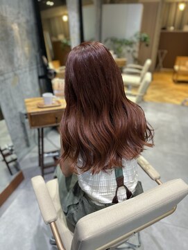 エス 大阪梅田店(es) 垢抜けオレンジヘアカラー