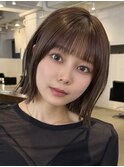 外ハネボブラインボブ切りっぱなしボブヘイリーボブパッっとボブ