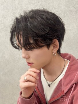 ジーナ 天神(Zina) 【福岡/天神/メンズカット】韓国風シースルーセンターパート