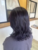 スリー(THREE) 着物ヘア/大人ガーリー/ダークアッシュ/似合わせカット/蟹江