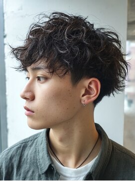 TELA HAIR 石岡店【テーラヘアー】【4月15日NEW OPEN（予定）】  波巻きスパイラル×ツーブロックマッシュ