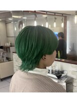 アンクス(anx)&nbsp;ブリーチオンカラー　グリーン