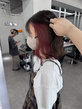 ティント 梅田(Tint) インナーカラーラベンダーピンク