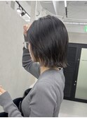 髪質改善 切りっぱなしボブ　大人ボブ