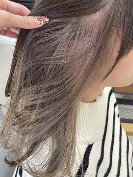 ミリ 奈良店(mm) インナーカラー/ミルクティーベージュ/髪質改善/奈良駅/奈良/