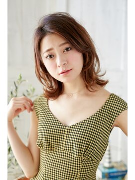 ウルカ 川口店(ulQua) キュートな外ハネ&ナチュラル質感【ウルカ川口】