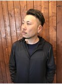外国風ツーブロック