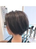 【再現性抜群】 前髪なしショートボブ×ハイライト