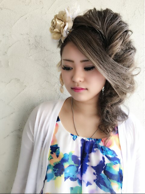 ageha☆ギャル☆滝流しstyle☆ヘアセット