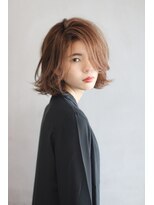 エヌ(N) 切りっぱなしボブ×外ハネ
