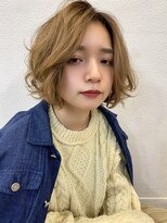 【重山】ブランジュスパイラルネイビーカラーフレンチボブ