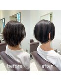上質ショートボブba/くびれショートボブ/豊岡