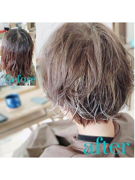 リー(Ly.) カット　カラー　ハイライト