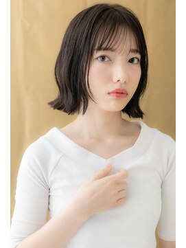 カバーヘア イヴ 戸頭店(COVER HAIR EVE) ダークアッシュナチュラルモードくびれボブZ戸頭20代30代40代