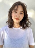 【Un ami】ふんわりカールのミディパーマ 大楽