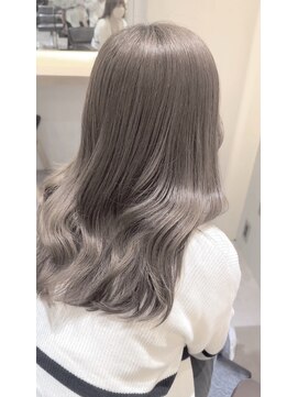 サロンドミルク 新百合ヶ丘店(salon de MiLK) ミルクティーベージュグレージュハイトーンダブルカラーインナー