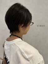 エメ バイ ヘアーポケット(aimer by hair pocket) *+aimerが叶える...襟足長めハンサムショート*