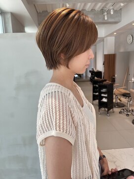 ガリカ 大名(Gallica) 【森千晶】丸みショートに明るめベージュで柔らかいスタイル