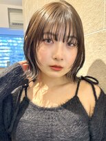 サンド ミュウ 横浜店(sand mieu)&nbsp;ボブディオリーブベージュ髪質改善縮毛矯正フェイスレイヤー