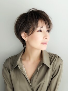 アルバ(ALBA)の写真/【あなただけの専属スタイリストが担当】カット+オーガニックカラー¥6550♪髪に優しく艶と柔らかさを[銀座]